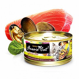 FUSSIE CAT純天然貓罐頭(吞拿魚+蜆肉)80G FUSSIE CAT純天然貓罐頭(吞拿魚+蜆肉)80G